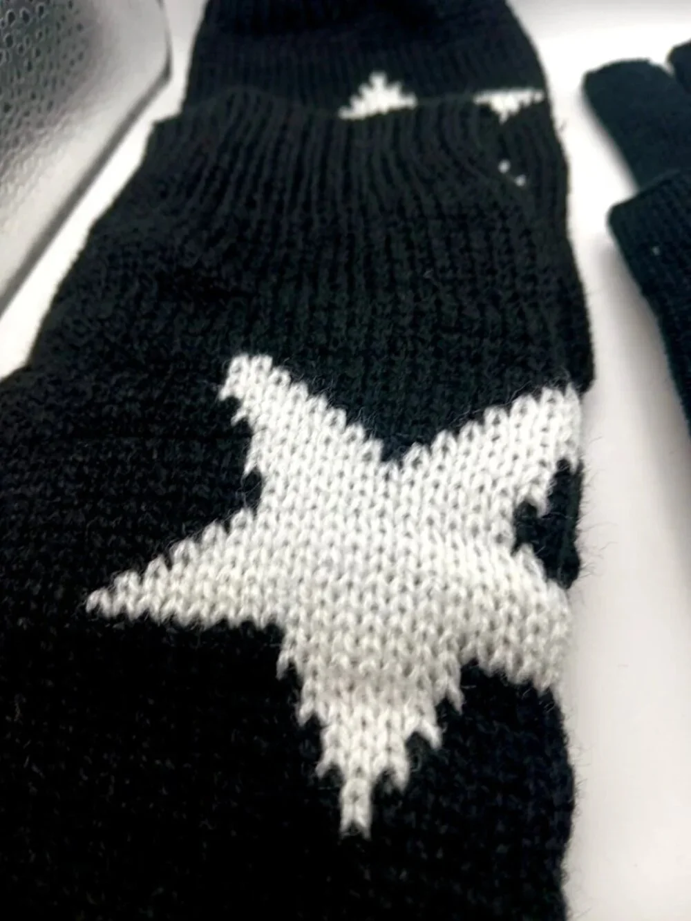 Fingerless  Black Cotton  Gloves  Unisex 2 Pairs  -New